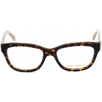 Tory Burch Unisex Eyeglasses - Rectangular Dark Tortoise Plastic Frame | TY2090 1741 ,