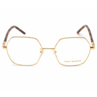 Tory Burch Unisex Eyeglasses - Shiny Gold/Tortoise Hexagonal Frame | 0TY1072 3309 ,