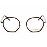 Tory Burch Women's Eyeglasses - Dark Tortoise Pale Gold Geometric Frame | 0TY1075 3337 ,