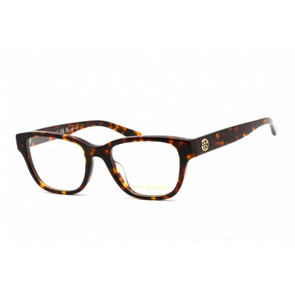 Tory Burch Women's Eyeglasses - Rectangular Dark Havana Plastic Frame | 0TY2135U 1728 ,