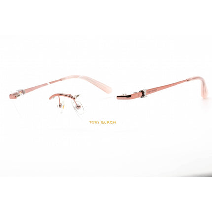 Tory Burch Women's Eyeglasses - Round Shape Shiny Brown/Gold Metal Frame | TY1059 3267 ,