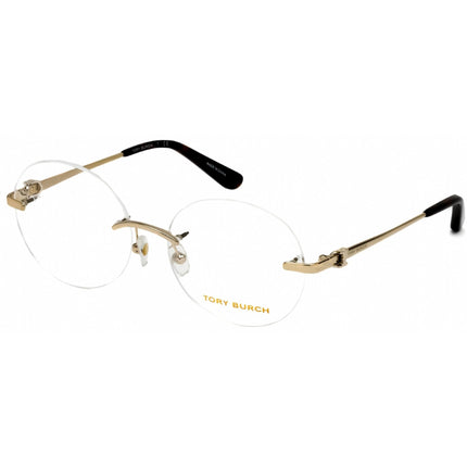 Tory Burch Women's Eyeglasses - Round Shape Shiny Light Gold Metal Frame | TY1059 3265 ,