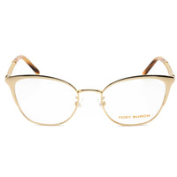 Tory Burch Women's Eyeglasses - Shiny Gold Cat Eye Frame Demo Lens | 0TY1076 3343 ,