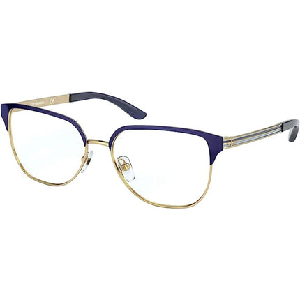 Tory Burch Women's Eyeglasses - Shiny Gold Navy Square Frame | TORY BURCH 0TY1066 3293 ,