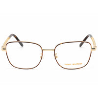 Tory Burch Women's Eyeglasses - Shiny Gold/Dark Tortoise Square Metal | 0TY1077 3344 ,