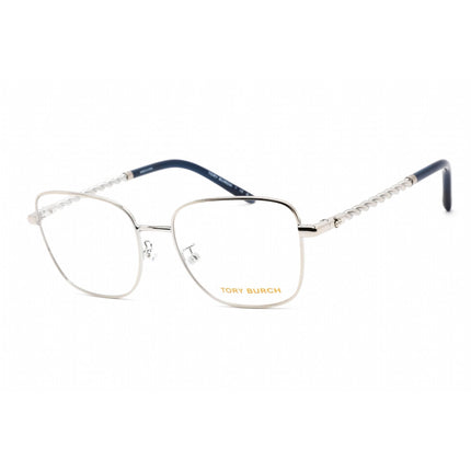 Tory Burch Women's Eyeglasses - Shiny Silver Metal Square Shape Frame | 0TY1077 3161 ,