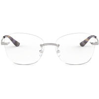Tory Burch Women's Eyeglasses - Silver Square Rimless Frame | TORY BURCH 0TY1058 3161 ,