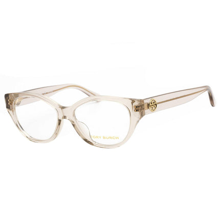 Tory Burch Women's Eyeglasses - Transparent Brown Oval Plastic Frame | 0TY2123U 1934 ,