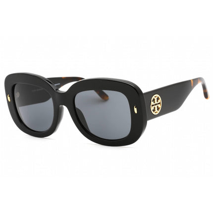 Tory Burch Women's Sunglasses - Black Rectangular Frame Grey Lens | 0TY7170U 190387 ,