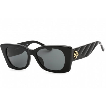 Tory Burch Women's Sunglasses - Black Rectangular Frame Grey Lens | 0TY7189U 170987 ,