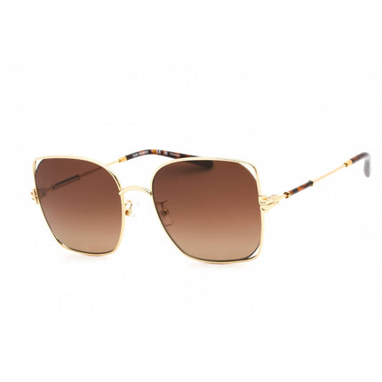 Tory Burch Women's Sunglasses - Full Rim Gold Metal Square Frame | 0TY6097 3316T5 ,