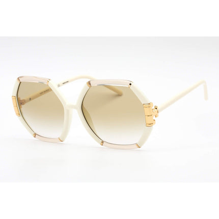 Tory Burch Women's Sunglasses - Ivory Plastic Full Rim Geometric | TY9072U 189913 ,