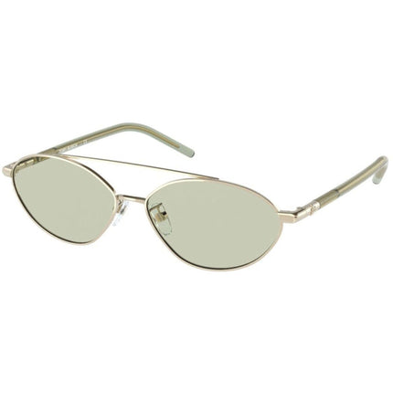 Tory Burch Women's Sunglasses - Metal Oval Frame Solid Mint Green Lens | 6088 33136V ,