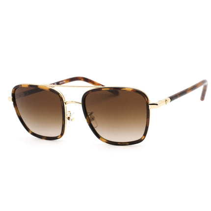Tory Burch Women's Sunglasses - Shiny Gold Dark Tortoise Metal Frame | 0TY6090 330413 ,