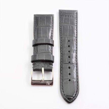 Toscana Unisex 20mm Black Genuine Leather Watch Band ,