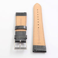 Toscana Unisex 20mm Black Genuine Leather Watch Band ,
