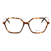 Tous Men's Eyeglasses - Full Rim Shiny Brown Havana/Yellow Plastic Frame | VTOB31 0743 ,
