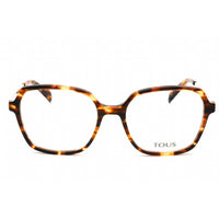 Tous Unisex Eyeglasses - Full Rim Shiny Brown Havana/Yellow Rectangular | VTOB33 0743 ,