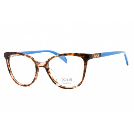 Tous Women's Eyeglasses - Full Rim Brown Fantasy Plastic Cat Eye Frame | VTOB35L 0XAP ,
