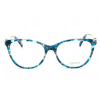 Tous Women's Eyeglasses - Full Rim Pattern Blue Plastic Cat Eye Frame | VTOA98 0VC5 ,