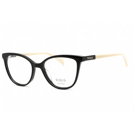 Tous Women's Eyeglasses - Full Rim Shiny Black Rectangular Shape Frame | VTOB35L 0700 ,