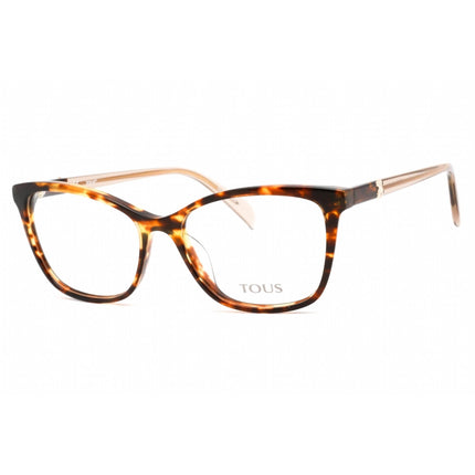 Tous Women's Eyeglasses - Full Rim Shiny Brown Havana/Yellow Frame | VTOB36V 0743 ,