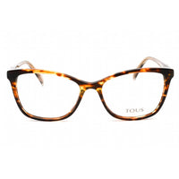 Tous Women's Eyeglasses - Full Rim Shiny Brown Havana/Yellow Frame | VTOB36V 0743 ,