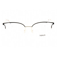 Tous Women's Eyeglasses - Half Rim Shiny Rose Gold Metal Oval Frame | VTO398 0301 ,