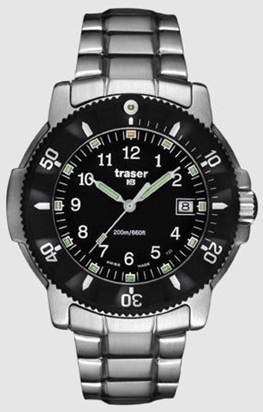 Traser P6502.120.32.01 Men's Stainless Steel Black Dial Dive Watch ,