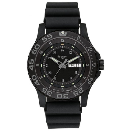 Traser P6600.91F.C3.01 Men's Shadow Black Dial Rubber Strap Watch ,