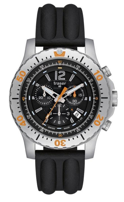 Traser P6602.853.0S.01 Extreme Sport Black Rubber Strap Chronograph ,