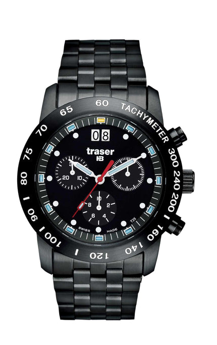 Traser T 4004 Men's Chronograph Classic Big Date Pro Blue Watch ,