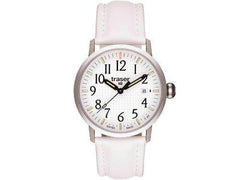 Traser T 4102 Men's Classic Basic White Leather Strap Watch