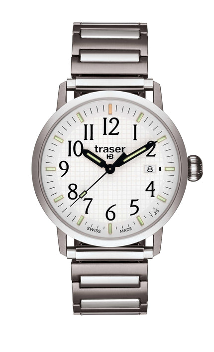 Traser T 4102 Men's Classic Basic White Watch ,