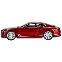 True Scale Miniatures 1/64 Model Car - 2022 Bentley Continental GT Speed Candy Red ,