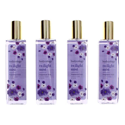 Twilight Mist by Bodycology, 4 Pack 8 oz Fragrance Mist for Women ,