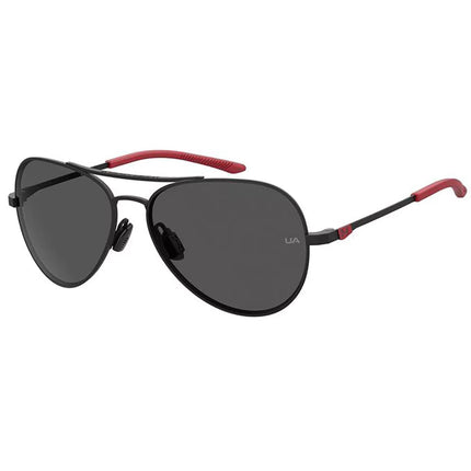 Under Armour Kids Sunglasses - Black and Red Frame Aviator | UA INSTINCT 0BLX IR ,