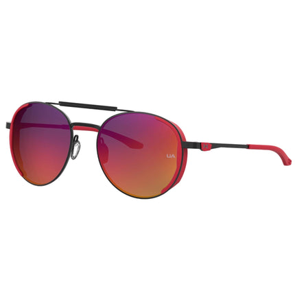 Under Armour Unisex Sunglasses - Matte Black and Orange Frame | UA 0008/G/S 0CAX MI ,