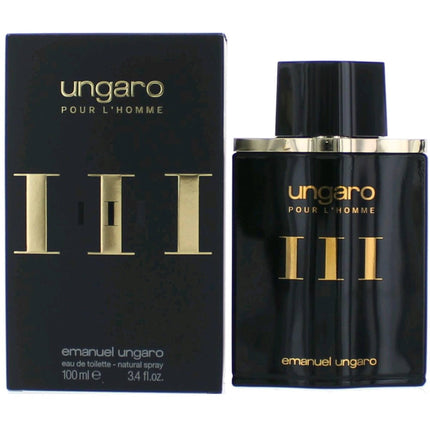 Ungaro Men's Eau De Toilette Spray - Pour L'Homme III Captivate Senses, 3.4 oz ,