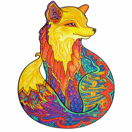 Unidragon Alluring Fox Wooden Jigsaw Puzzle ,