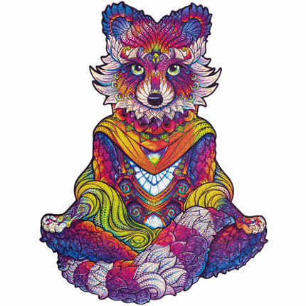 Unidragon Emanating Raccoon Wooden Jigsaw Puzzle ,