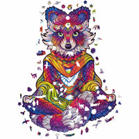 Unidragon Emanating Raccoon Wooden Jigsaw Puzzle ,