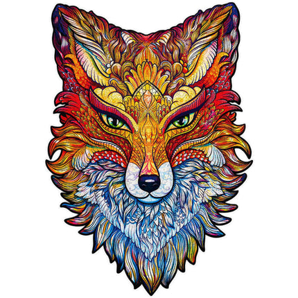 Unidragon Fiery Fox Wooden Jigsaw Puzzle ,