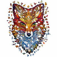 Unidragon Fiery Fox Wooden Jigsaw Puzzle ,