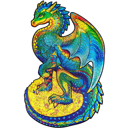 Unidragon Guarding Dragon Wooden Jigsaw Puzzle ,