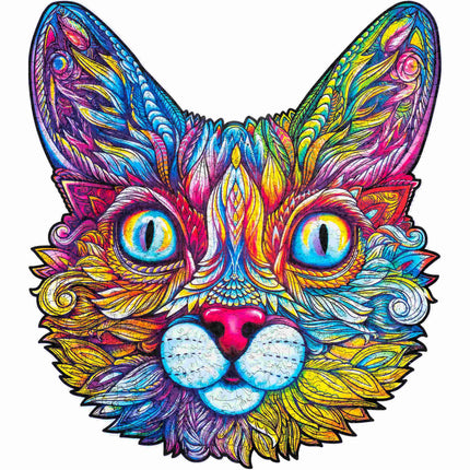 Unidragon Impressive Cat Wooden Jigsaw Puzzle ,