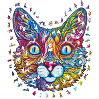 Unidragon Impressive Cat Wooden Jigsaw Puzzle ,