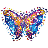 Unidragon Intergalaxy Butterfly Wooden Jigsaw Puzzle ,