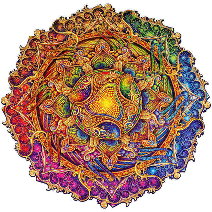 Unidragon Mandala Inexhaustible Abundance Wooden Jigsaw Puzzle ,