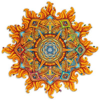 Unidragon Mandala Nascent Sun Wooden Jigsaw Puzzle ,